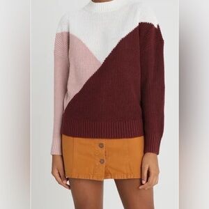 Sophie Rue Colorblock Crew Neck Sweater